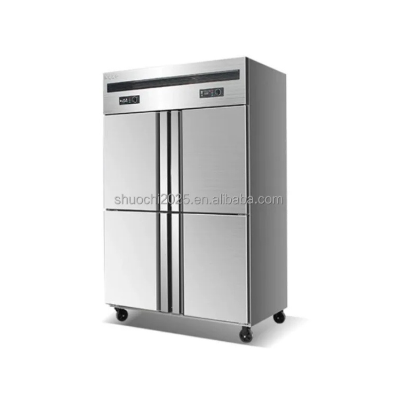 Refrigerated Display Case - Kwaliteitskoelkast met vier deuren, commerciële koelkast
