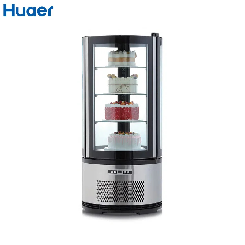 Refrigerated Display Case - Drie-laags koelapparatuur vitrine met glazen deur,