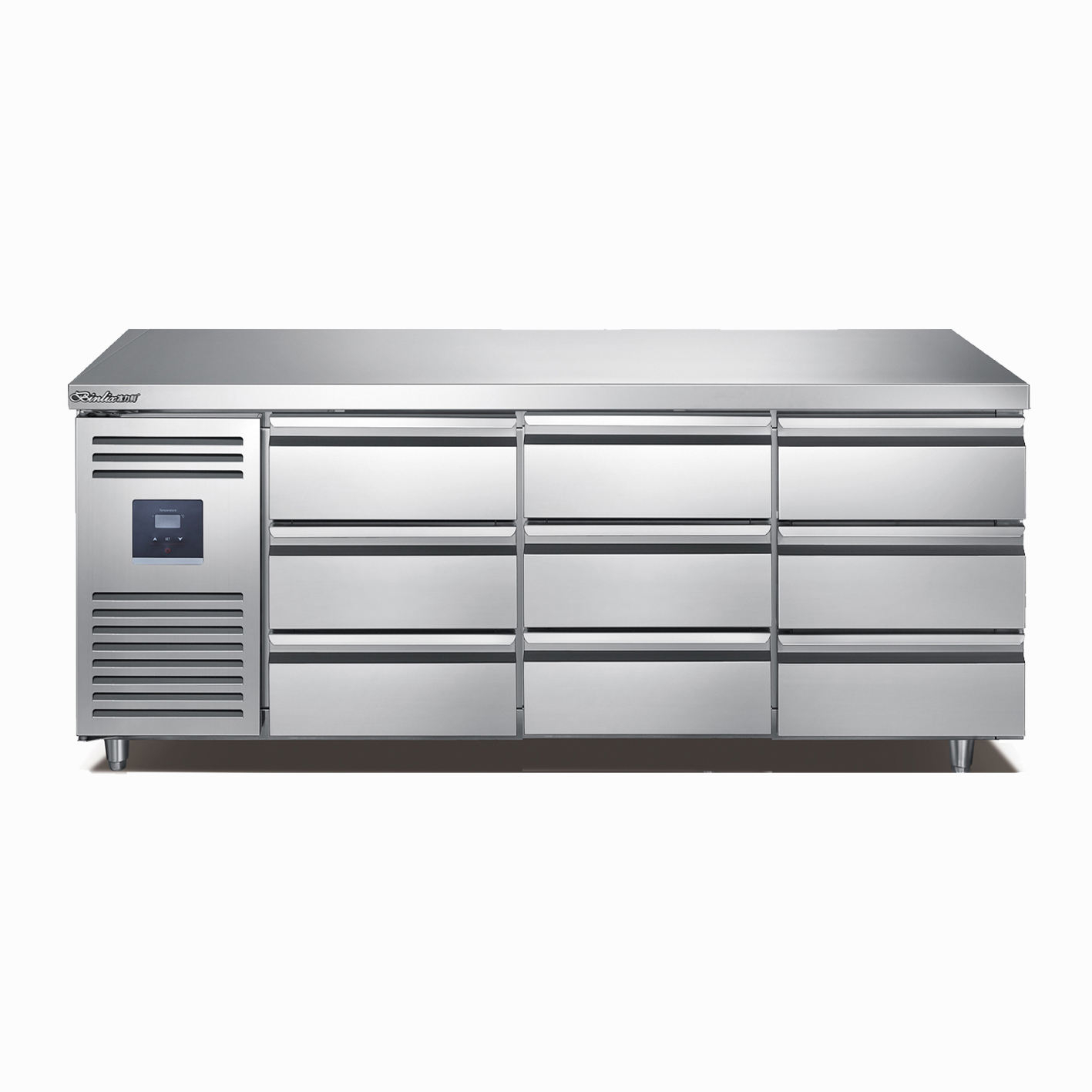 Refrigerated Display Case - Verstelbare RVS werkbank koelkast met 6/9