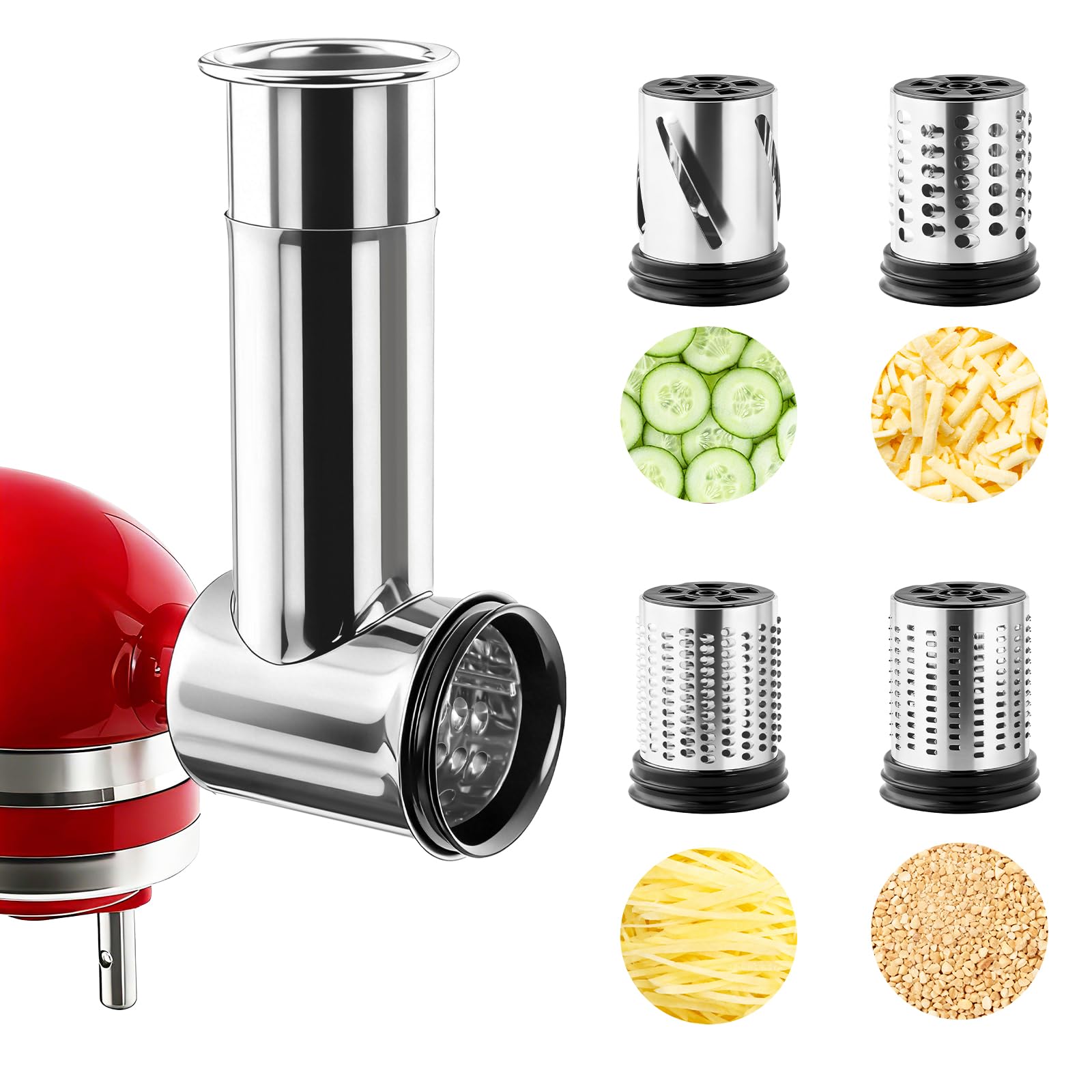 Commercial Kitchen Units - Roestvrijstalen snijmachine, rasp, kaasrasp accessoire voor