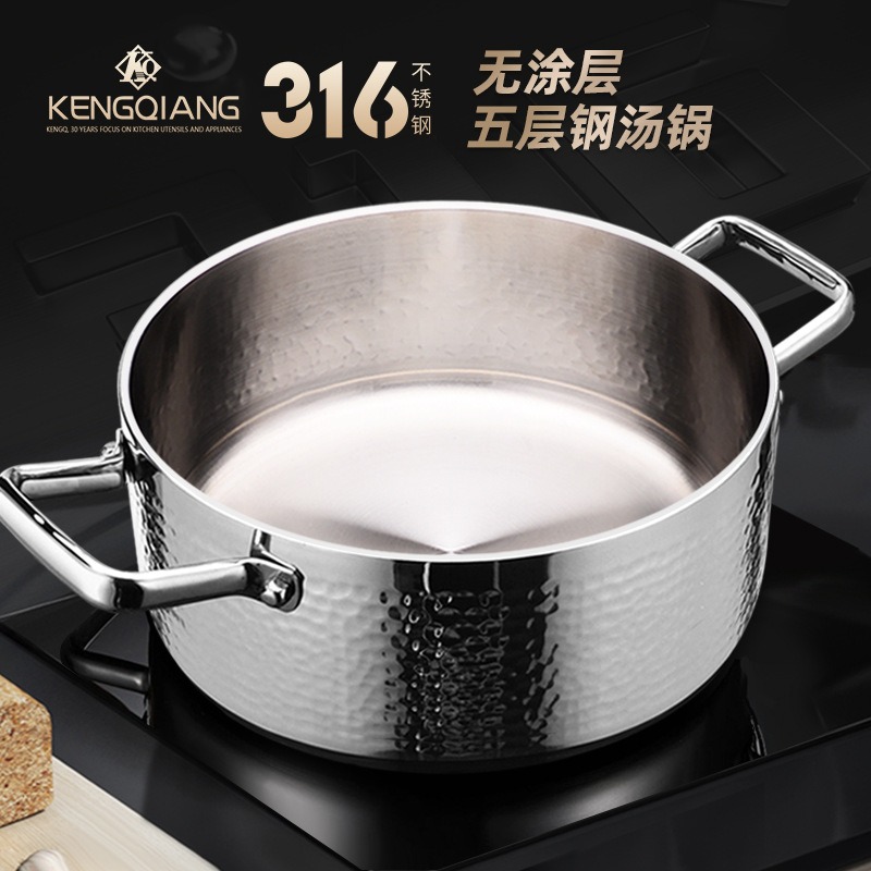 Bain Marie Food Warmer - 316 roestvrij staal huishoudelijk gas koken