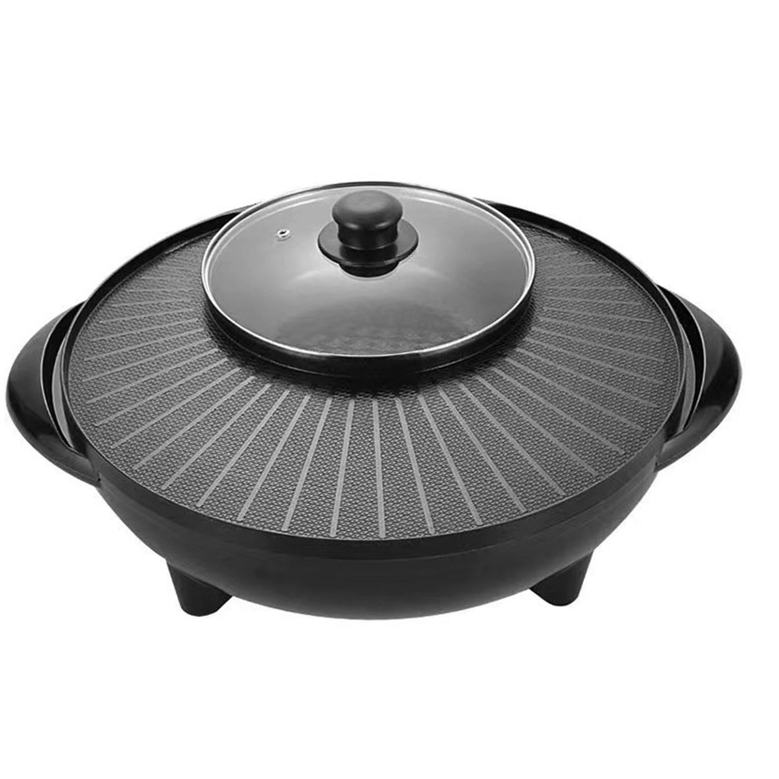Teppanyaki Grill Table - Elektrische grill met hotpot voor shabu-shabu,