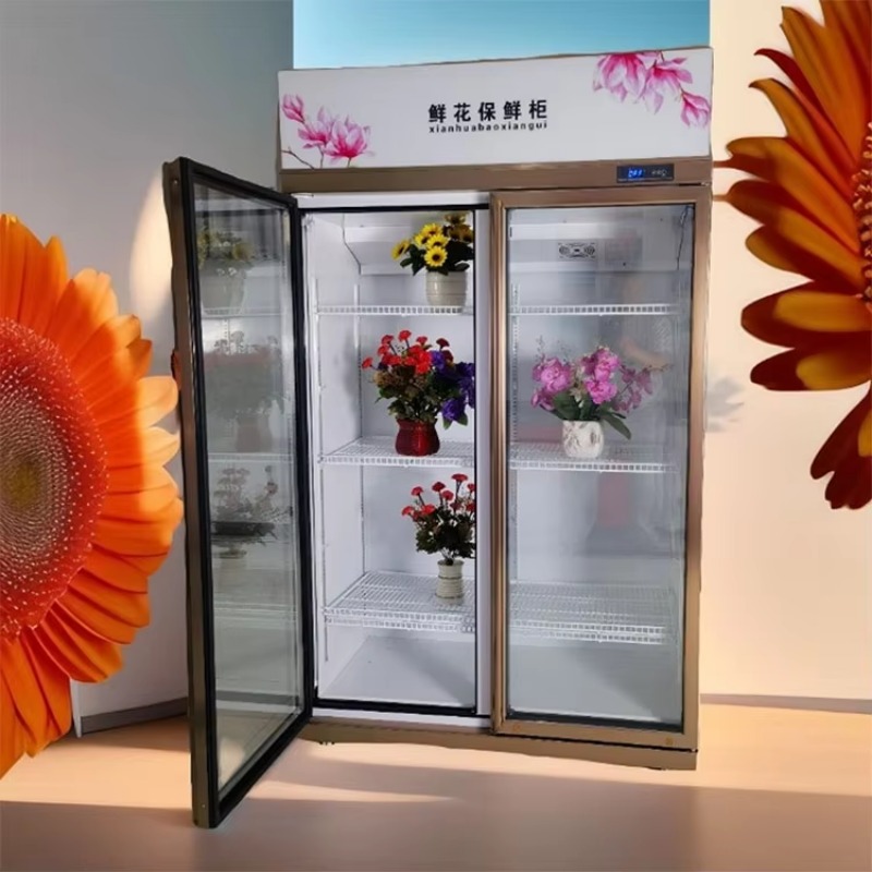Refrigerated Display Case - Koelvitrine voor bloemen, bloemenautomaat, bloemenkoelkast