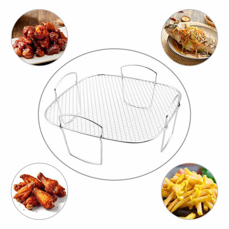 Commercial Kitchen Steamer - Multifunctioneel braadrek Compatibel Airfryer Dehydrator BBQ-rek