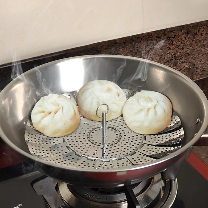 Commercial Kitchen Steamer - Nieuwe 1-delige keuken roestvrijstalen stoomboot opvouwbare