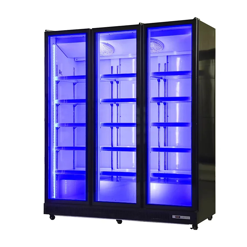 Refrigerated Display Case - Grote capaciteit commerciële rechtopstaande koelkast supermarkt