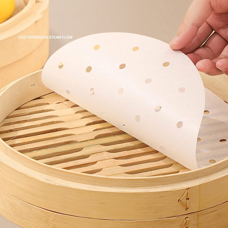 Commercial Kitchen Steamer - 50 Stuks Bamboe Stoomboot Papers Wegwerp