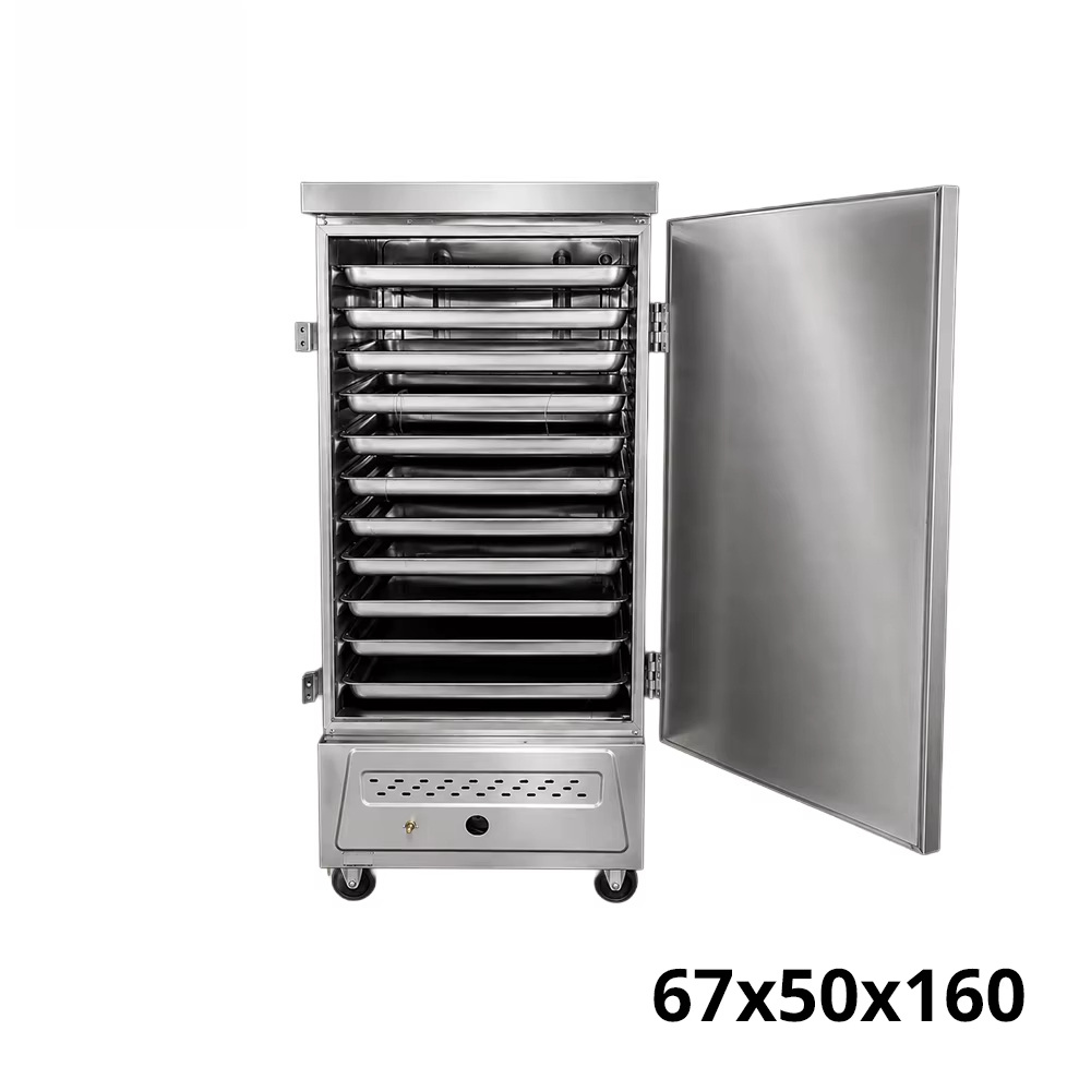 Commercial Kitchen Steamer - Fabrikant Robuuste RVS Rijststoompan 12 Bakken