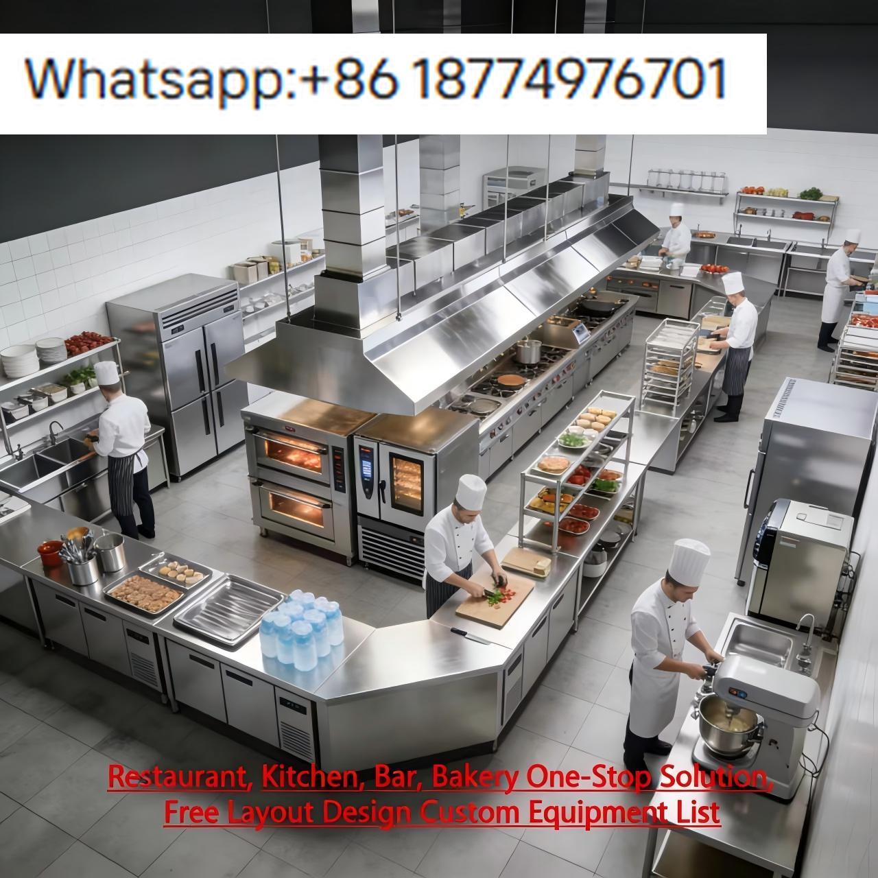 Commercial Kitchen Layouts - KFC Commerciële Fastfood Apparatuurset Keukenopstelling Ontwerp