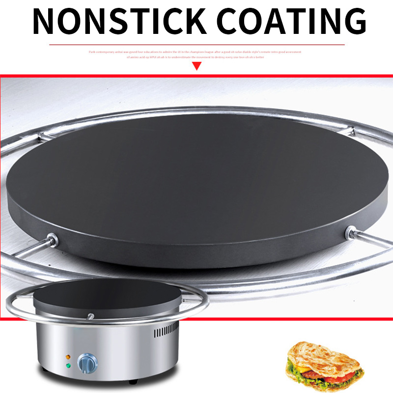 Crepe Maker Griddle - Handmatig draaibare elektrische pannenkoekenplaat, traditionele Chinese