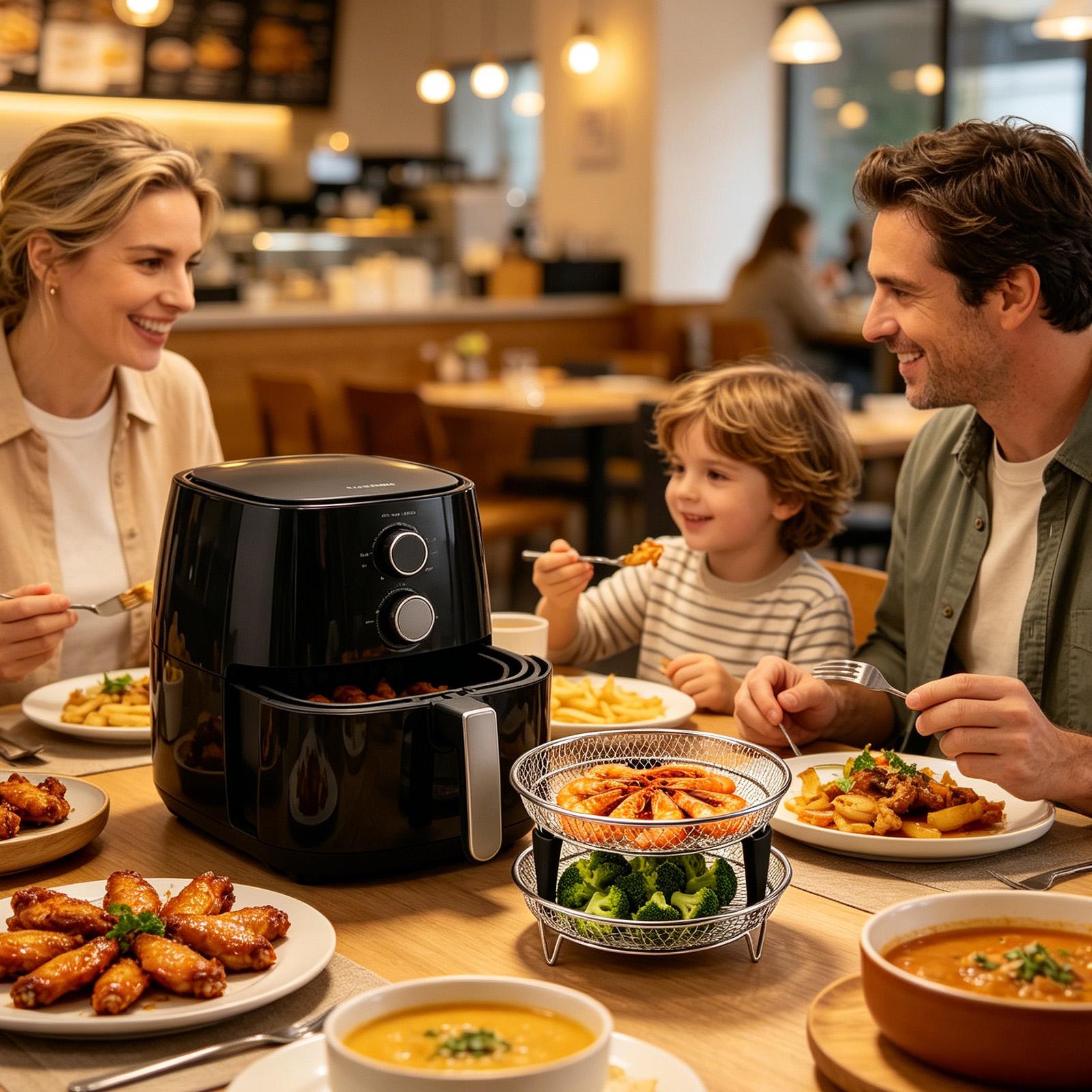 Airfryermandje van roestvrij s - Commercial Kitchen Steamer recensie en prijs