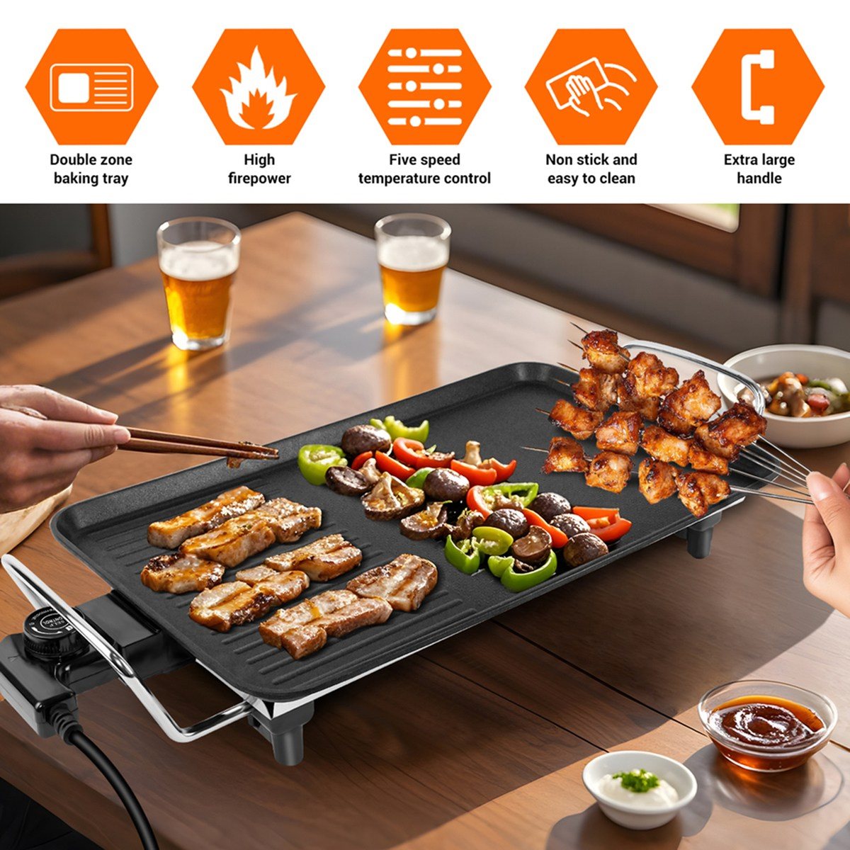 (ABHW) Elektrische teppanyaki- - Teppanyaki Grill Table recensie en prijs
