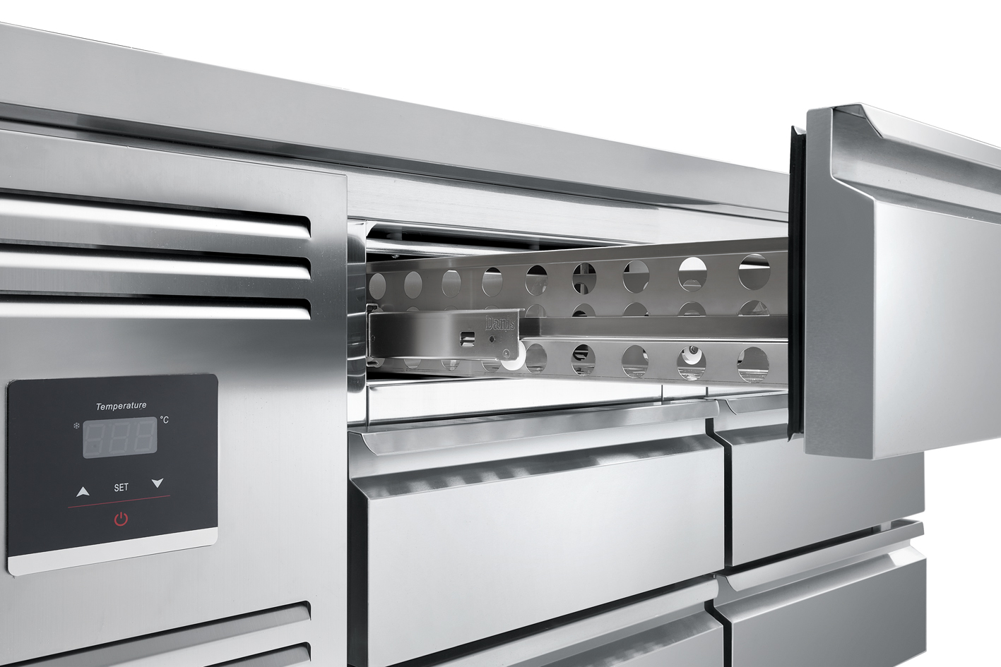 Verstelbare RVS werkbank koelk - Refrigerated Display Case recensie en prijs