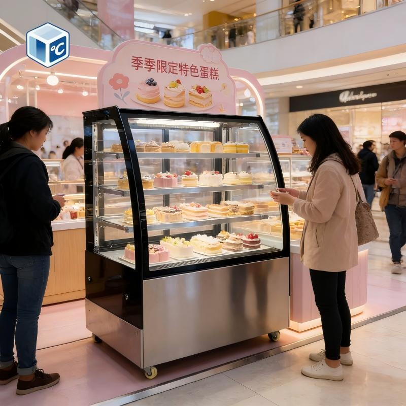 2-laags commerciële taartvitri - Refrigerated Display Case recensie en prijs