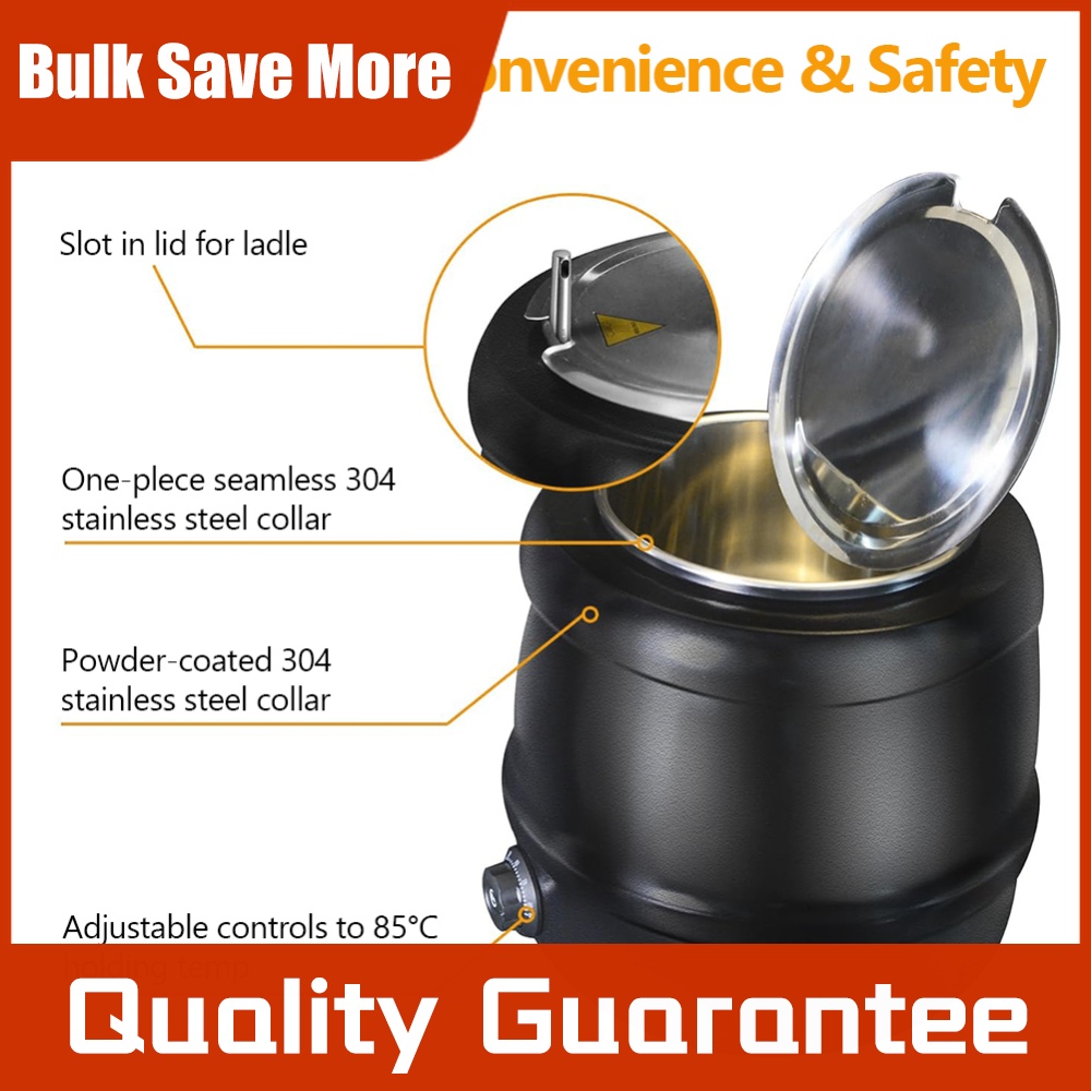 10L Soepketel met Scharnierend - Soup Kettle Warmer recensie en prijs