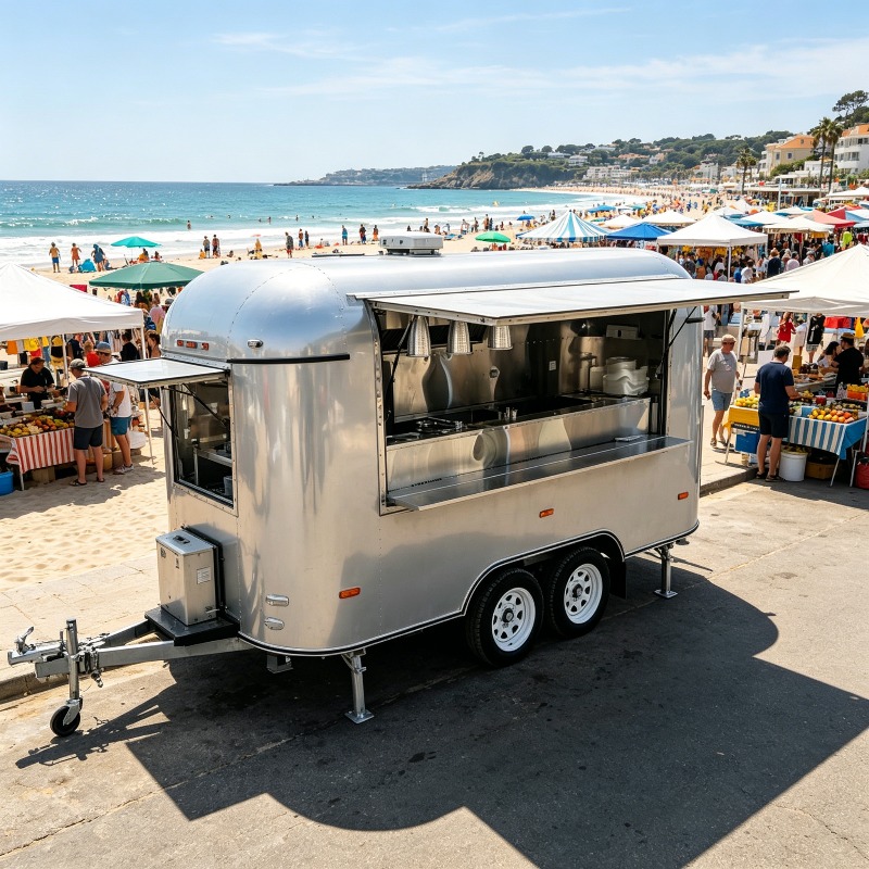 Mobiele keukenwagen van roestv - Commercial Kitchen Layouts recensie en prijs