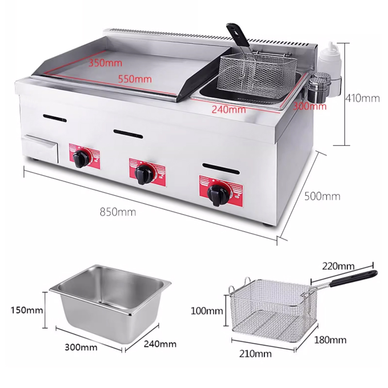 Commerciële tafelmodel gasplat - Teppanyaki Grill Table recensie en prijs