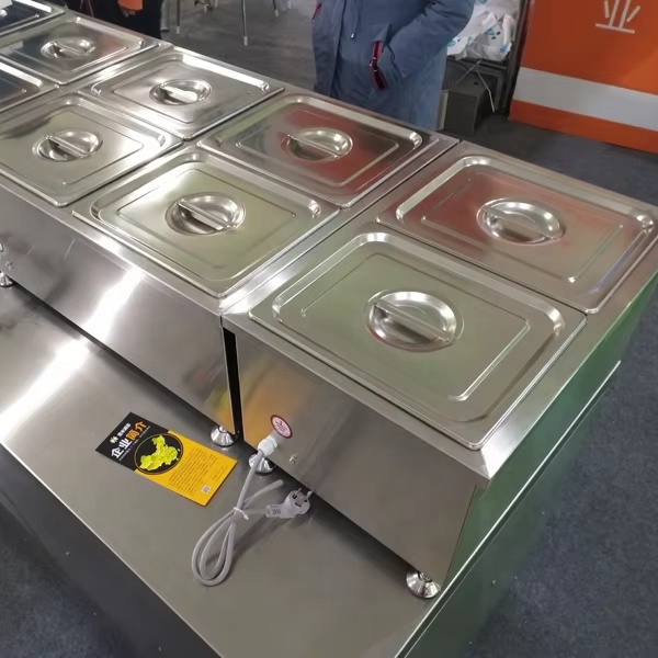 T-serie commerciële keuken voe - Bain Marie Food Warmer recensie en prijs