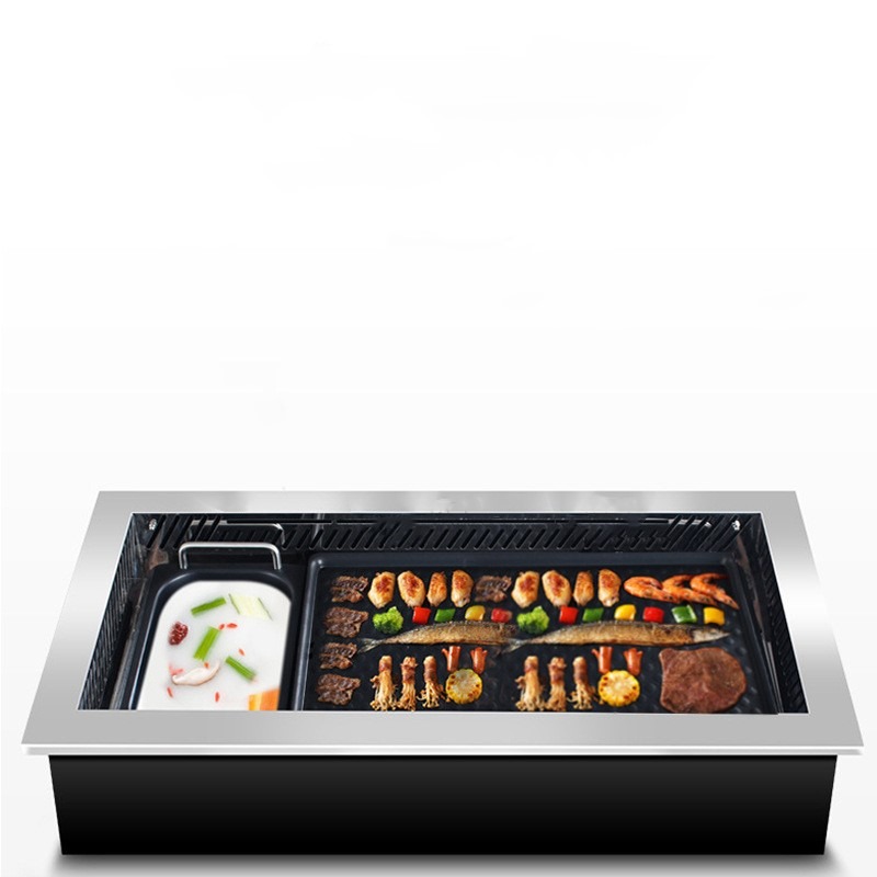 Commerciële elektrische BBQ-gr - Teppanyaki Grill Table recensie en prijs