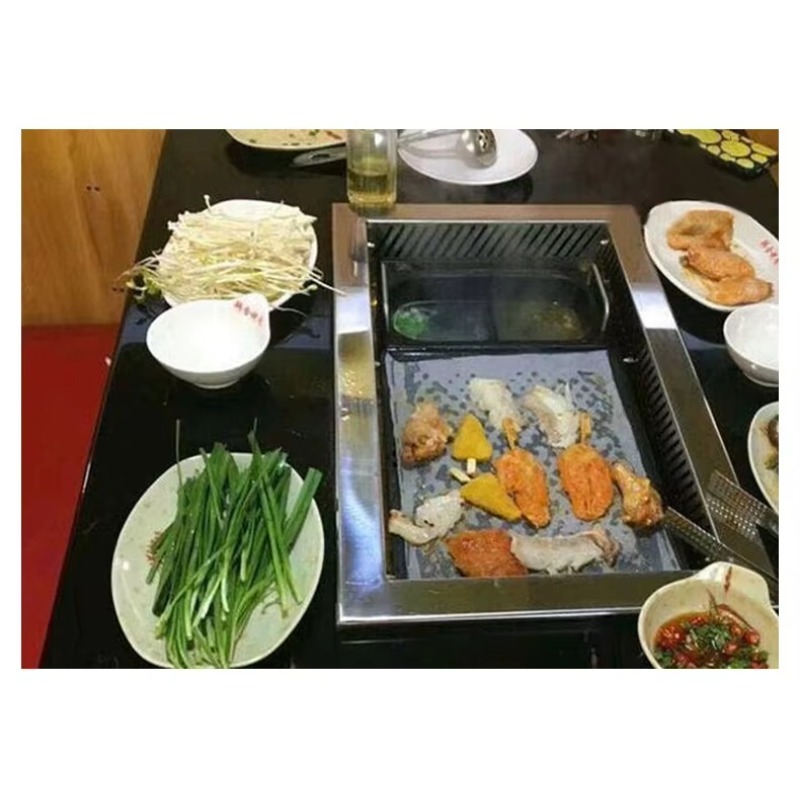 Commerciële elektrische BBQ-gr - Teppanyaki Grill Table recensie en prijs